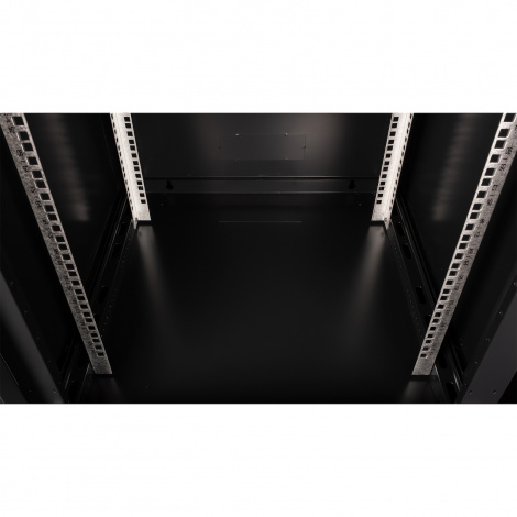 Шкаф 19" телекоммуникационный настенный, 12U 635x600х600 мм, дверь стекло,черный